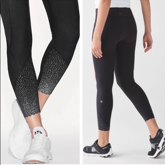 lululemon athletica Pants - Lululemon Tight Stuff Leggings Reflective Dots